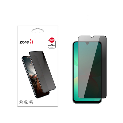 Galaxy A26 Zore New 5D Privacy Tempered Screen Protector - Zore