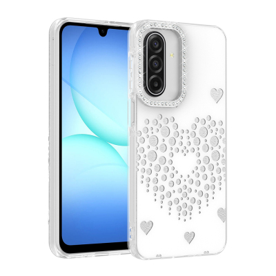 Galaxy A27 Kılıf Damla Taşlı Zore Rivas Sert PC Kapak - Zore