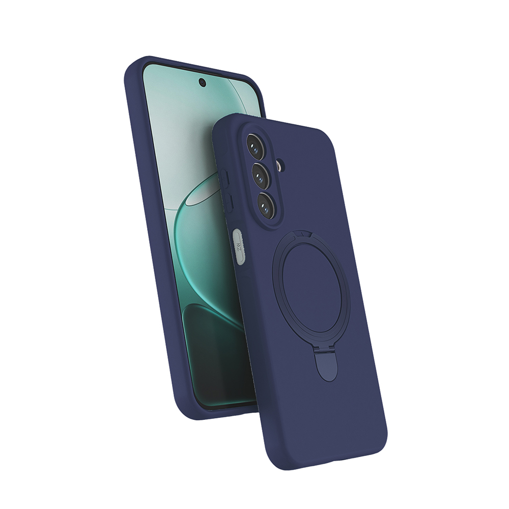 Galaxy A27 Kılıf M-safe Şarj Özellikli Standlı Zore Samara Kapak - Lacivert