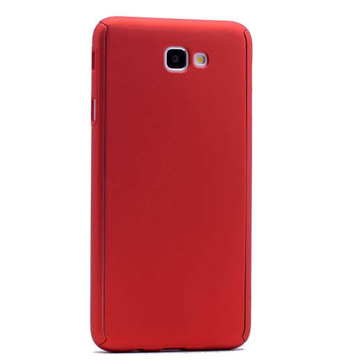 Galaxy A3 2016 Kılıf Zore 360 3 Parçalı Rubber Kapak - Kırmızı
