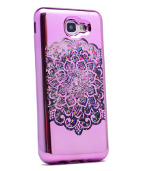 Galaxy A3 2016 Kılıf Zore Lazer Çiçekli Sıvılı Silikon - Zore