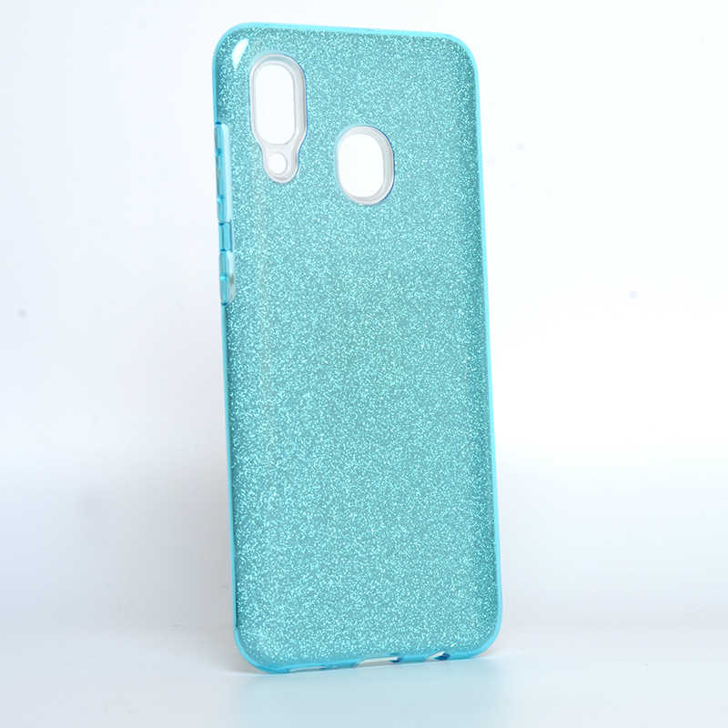 Galaxy A30 Kılıf Zore Shining Silikon - Mavi