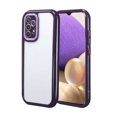 Galaxy A32 4G Case Camera Protected Colored Edge and Frame Design Zore Vitamin Cover - Zore