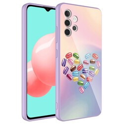Galaxy A32 4G Case Camera Protected Patterned Hard Silicone Zore Epoxy Cover - 4