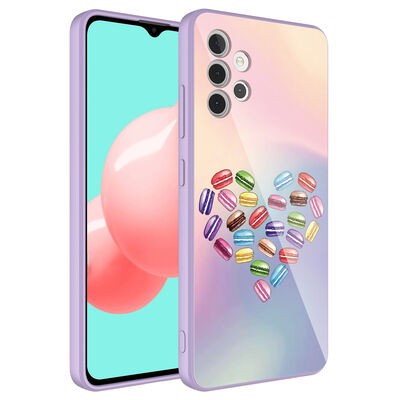 Galaxy A32 4G Case Camera Protected Patterned Hard Silicone Zore Epoxy Cover - 4