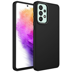 Galaxy A32 4G Case Metal Frame and Button Design Silicone Zore Luna Cover - Zore