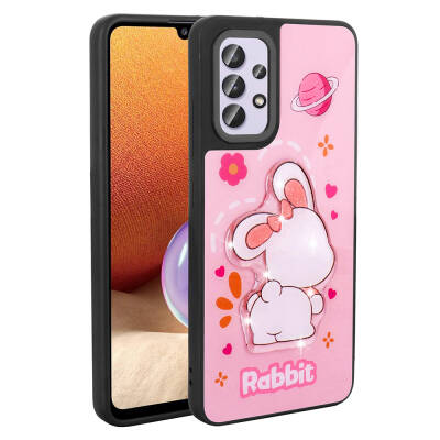 Galaxy A32 4G Case Shining Embossed Zore Amas Silicone Cover with Iconic Figure - Zore
