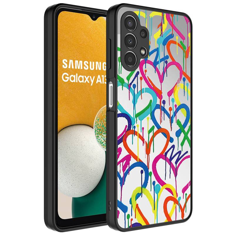 Galaxy A32 4G Kılıf Aynalı Desenli Kamera Korumalı Parlak Zore Mirror Kapak - 1
