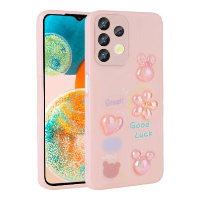 Galaxy A32 4G Kılıf Kabartma Figürlü Parlak Zore Toys Silikon Kapak - 6