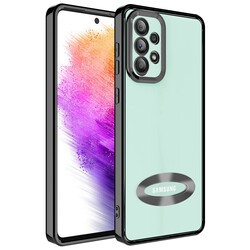 Galaxy A32 4G Kılıf Kamera Korumalı Logo Gösteren Zore Omega Kapak Siyah