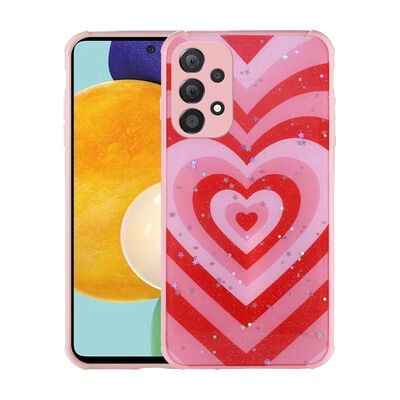 Galaxy A32 4G Kılıf Simli Desenli Kamera Korumalı Parlak Zore Popy Kapak - 6