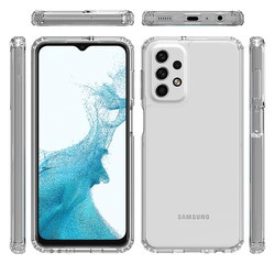 Galaxy A32 4G Kılıf Zore 2mm Anti Shock Silikon Renksiz