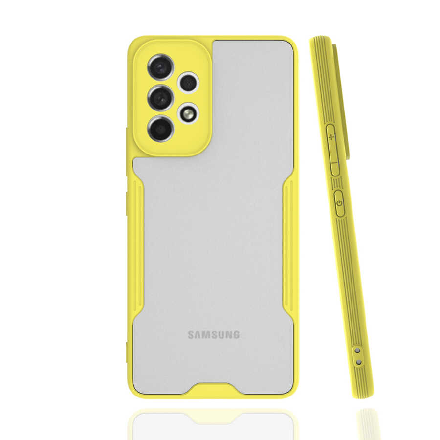 Galaxy A33 5G Kılıf Zore Parfe Kapak - Sarı