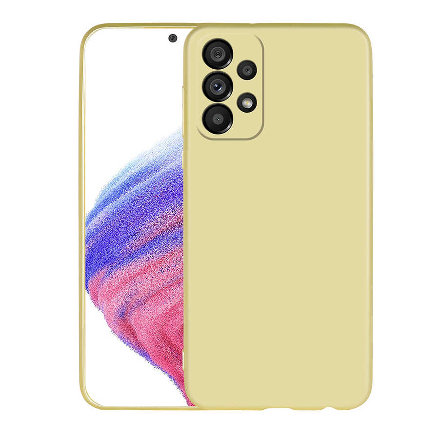 Galaxy A33 5G Kılıf Zore Premier Silikon Kapak - Gold