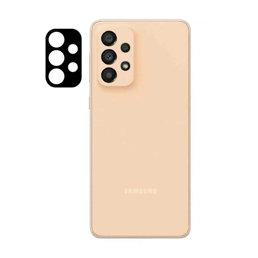 Galaxy A33 5G Zore 3D Kamera Camı - Siyah