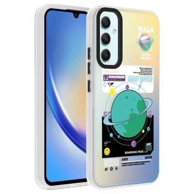Galaxy A34 Kılıf Desenli Zore Dragon Sert Kapak - Zore