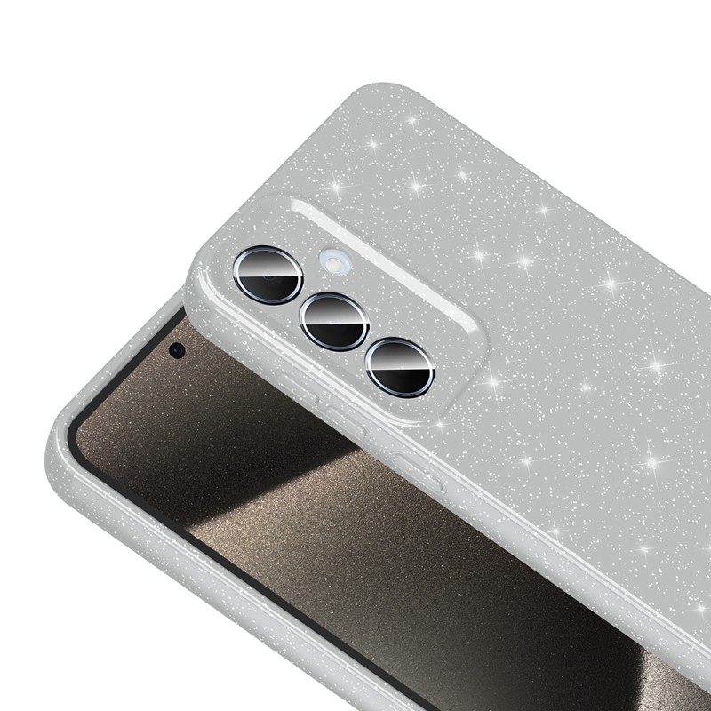 Galaxy A35 Case Camera Protected Silvery Luxury Zore Koton Cover - 10