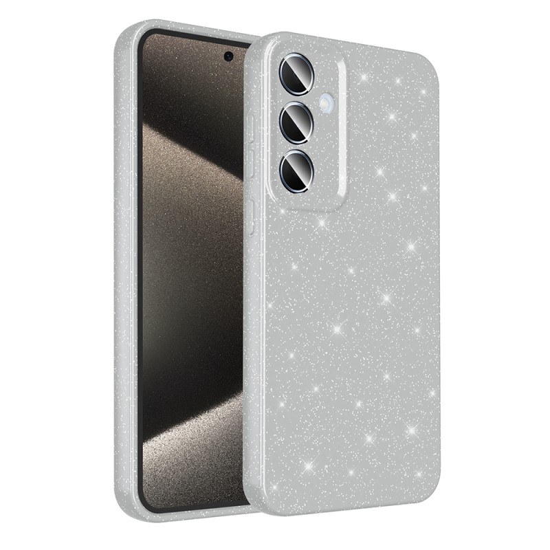 Galaxy A35 Case Camera Protected Silvery Luxury Zore Koton Cover - 7