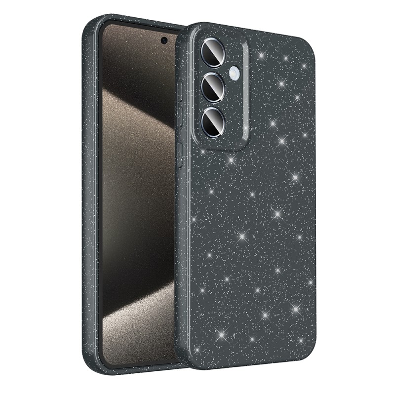 Galaxy A35 Case Camera Protected Silvery Luxury Zore Koton Cover - 12