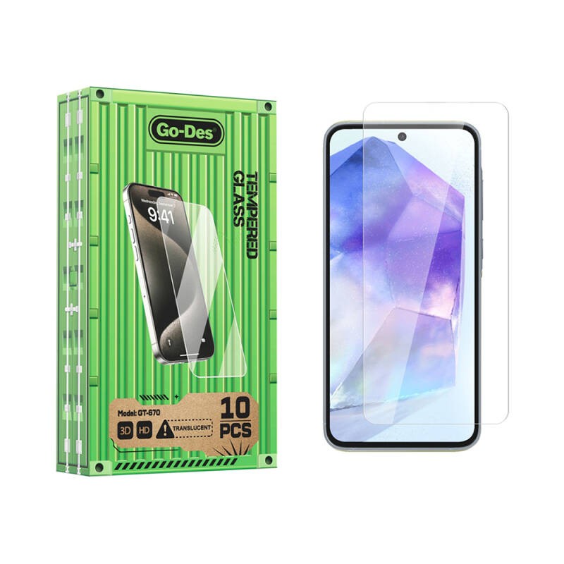 Galaxy A35 Go Des Parmak İzi Bırakmayan 9H Oleofobik Bom Glass Ekran Koruyucu - 2