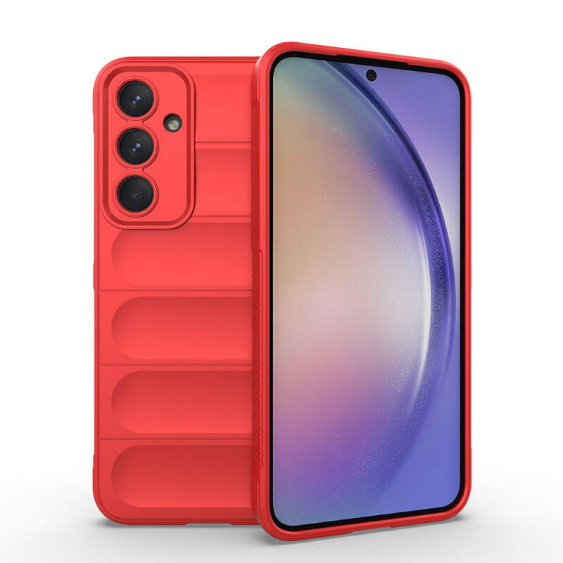 Galaxy A35 Kılıf Esnek TPU Oyuklu Arka Yüzey Tasarımlı Zore Etnik Silikon Kapak - 17