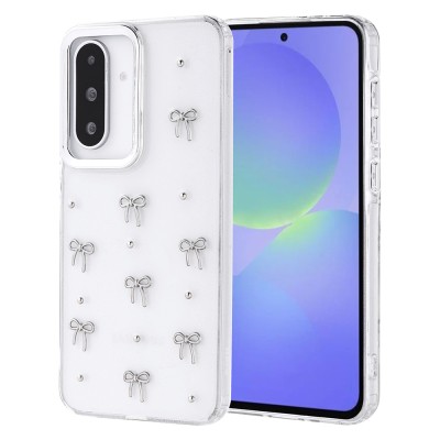Galaxy A36 Case Airbag Designed Glitter Transparent Zore Kutup Cover - 3