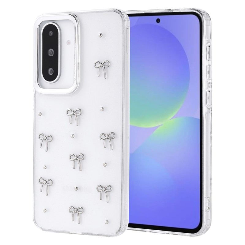 Galaxy A36 Case Airbag Designed Glitter Transparent Zore Kutup Cover - 3