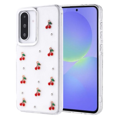 Galaxy A36 Case Airbag Designed Glitter Transparent Zore Kutup Cover - 5