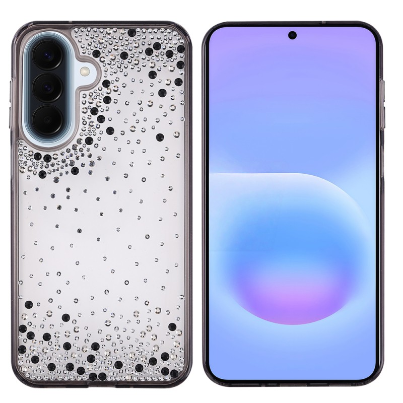 Galaxy A36 Kılıf Airbag Tasarımlı Damla Taşlı Şeffaf Zore Pera Silikon Kapak - 2