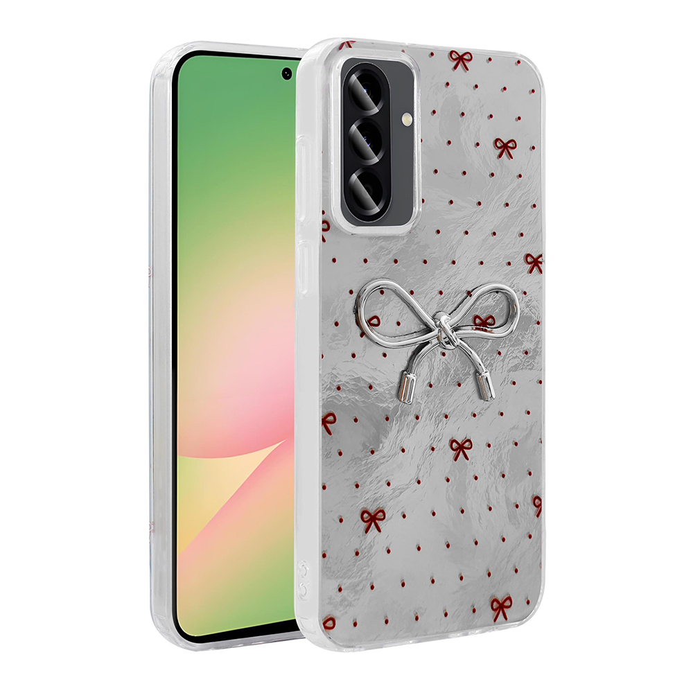 Galaxy A36 Kılıf Kamera Korumalı Figürlü Zore Ponti Silikon Kapak - Açık Mavi