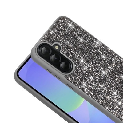 Galaxy A36 Kılıf Parlak Taşlı Tasarım Zore Pırlanta Kapak - 14