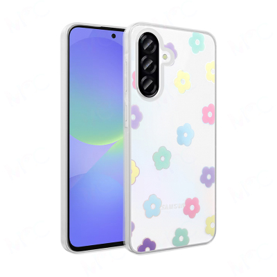 Galaxy A36 Kılıf Şeffaf Figürlü Zore Folk Sert Kapak - Zore