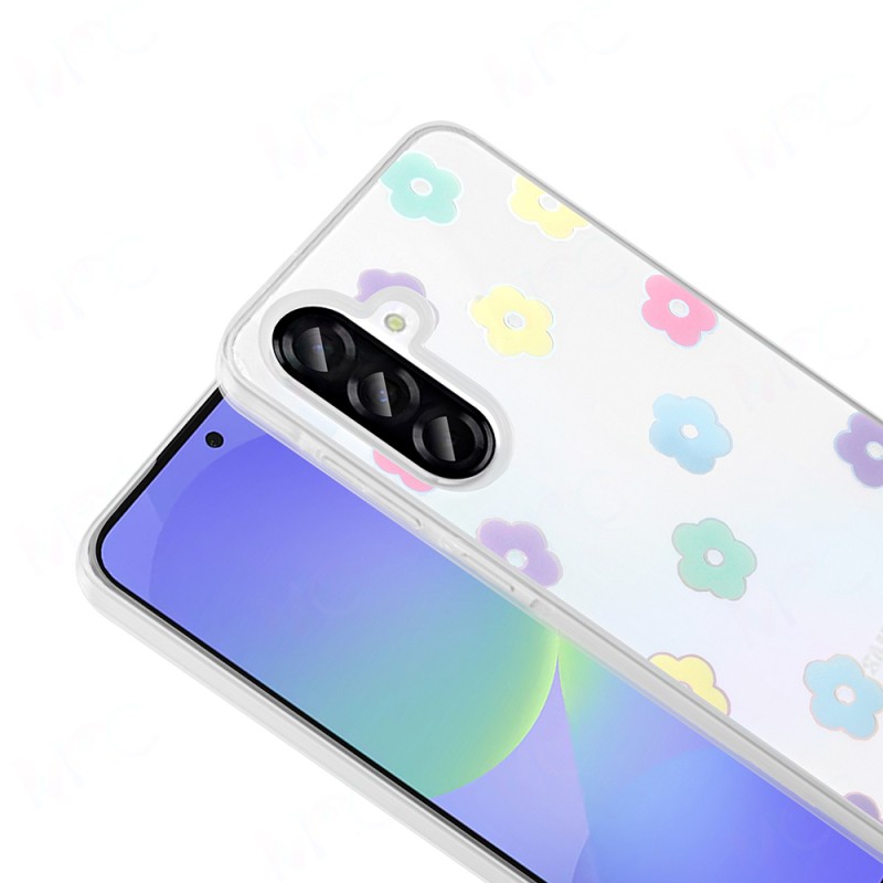 Galaxy A36 Kılıf Şeffaf Figürlü Zore Folk Sert Kapak - 14