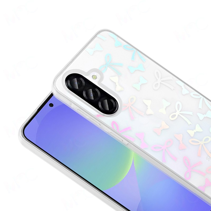 Galaxy A36 Kılıf Şeffaf Figürlü Zore Folk Sert Kapak - 13
