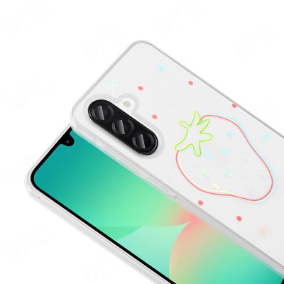 Galaxy A36 Kılıf Şeffaf Figürlü Zore Folk Sert Kapak - 15