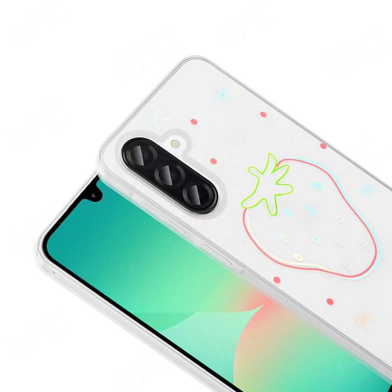 Galaxy A36 Kılıf Şeffaf Figürlü Zore Folk Sert Kapak - 15