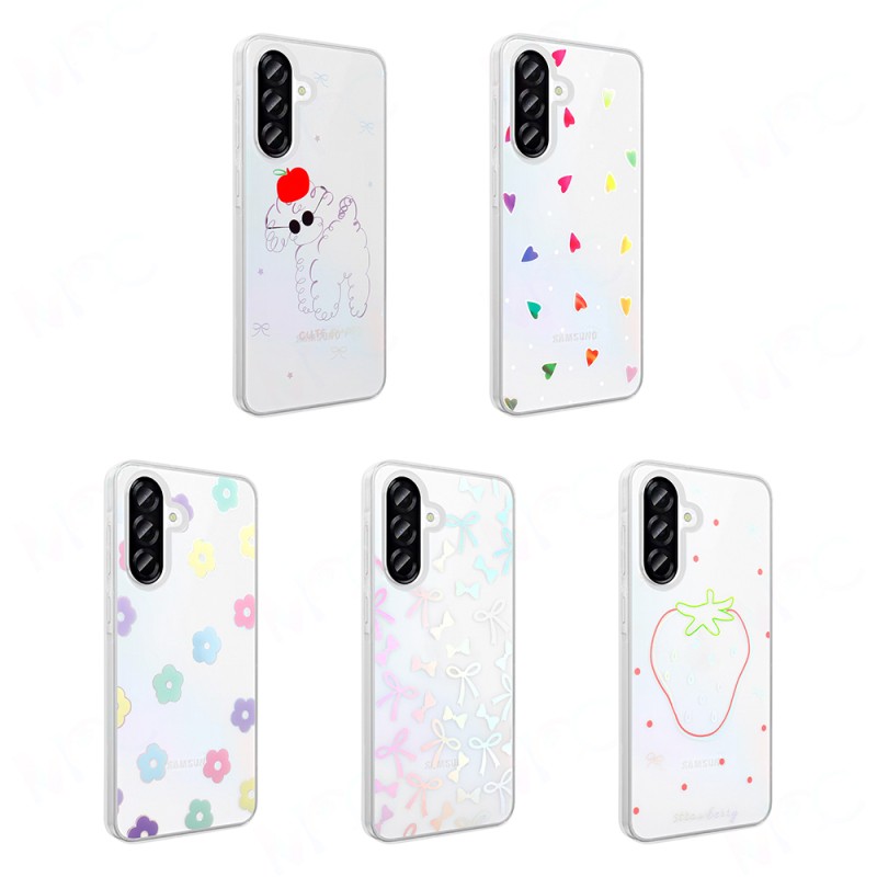 Galaxy A36 Kılıf Şeffaf Figürlü Zore Folk Sert Kapak - 17