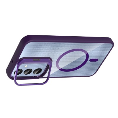 Galaxy A36 Kılıf Standlı ve Kamera Lens Hediyeli Zore Etro Kapak - 9