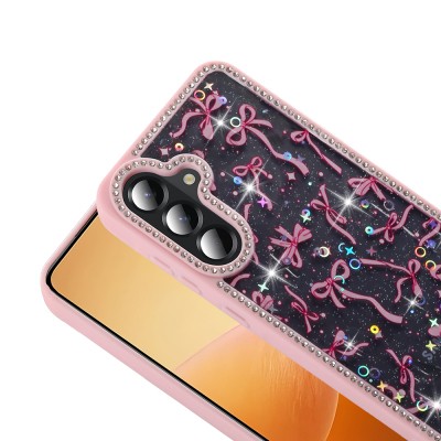 Galaxy A36 Kılıf Taşlı ve Simli Tasarım Zore Azra Kapak - 10