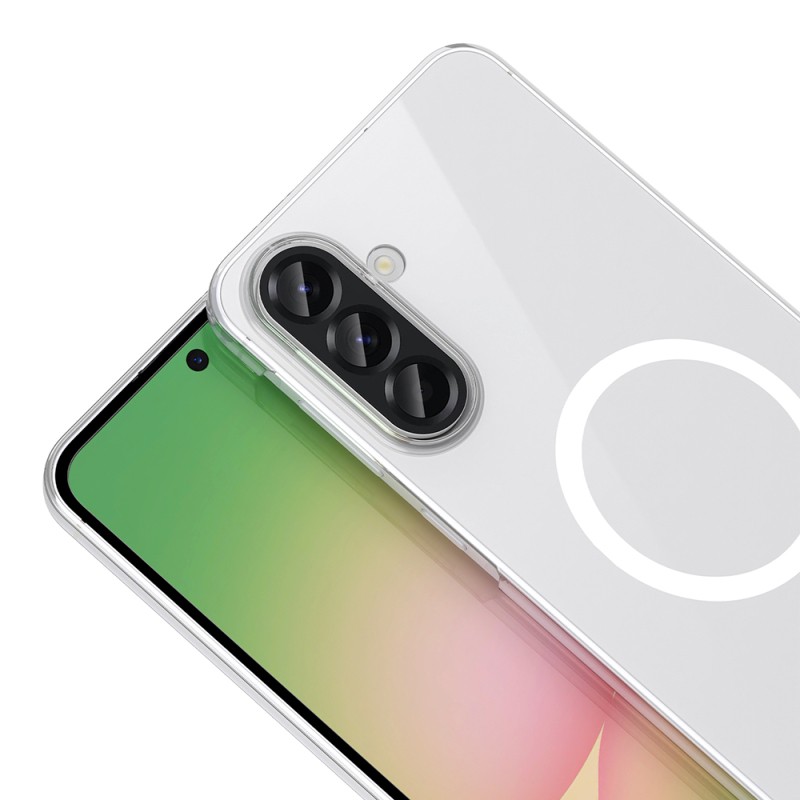 Galaxy A37 Kamera Korumalı M-Safe Şarj Özellikli Şeffaf Zore London Sert PC Kapak - 2