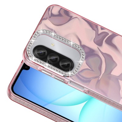 Galaxy A37 Kılıf Airbagli Parlak Taş Detay Tasarımlı Zore Esila Kapak - 7
