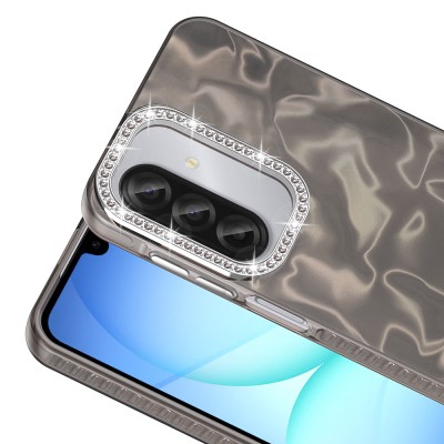Galaxy A37 Kılıf Airbagli Parlak Taş Detay Tasarımlı Zore Esila Kapak - 10