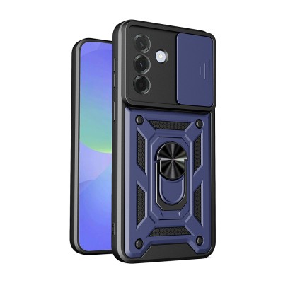 Galaxy A37 Kılıf Magnetik Standlı Kamera Korumalı Zore Sürgülü Vega Kapak - 2