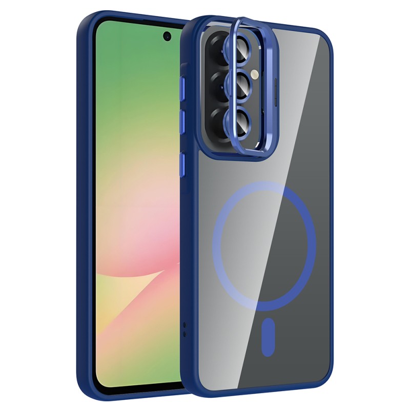 Galaxy A37 Kılıf Standlı ve Kamera Lens Hediyeli Zore Etro Kapak - 2