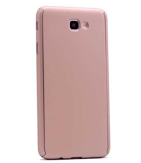 Galaxy A5 2017 Kılıf Zore 360 3 Parçalı Rubber Kapak - Gold