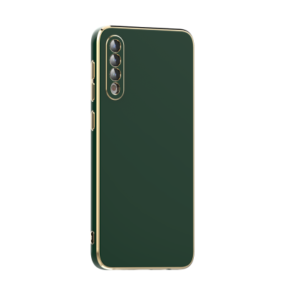 Galaxy A50 Case Zore Bark Cover Dark Green