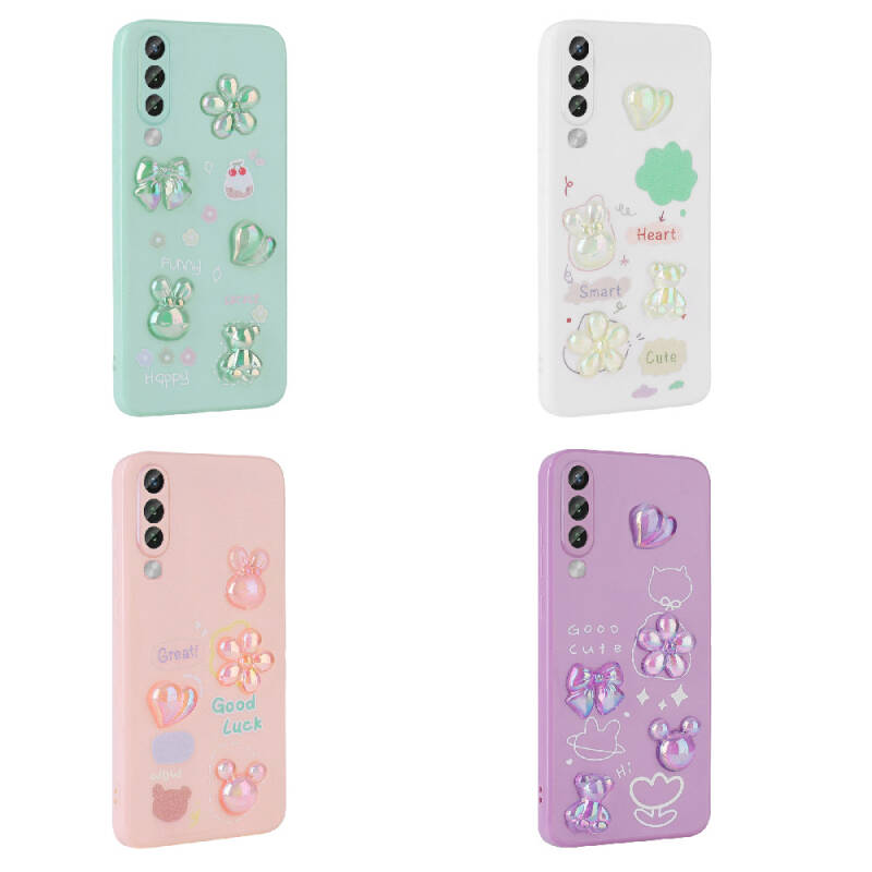 Galaxy A50 Kılıf Kabartma Figürlü Parlak Zore Toys Silikon Kapak - 2