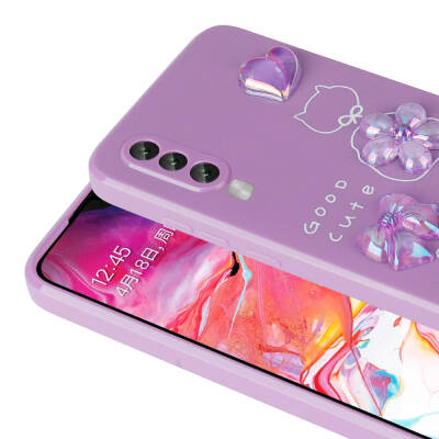 Galaxy A50 Kılıf Kabartma Figürlü Parlak Zore Toys Silikon Kapak - 3