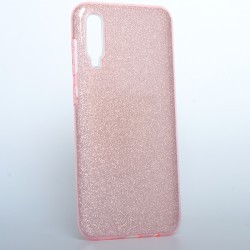 Galaxy A50 Kılıf Zore Shining Silikon Rose Gold
