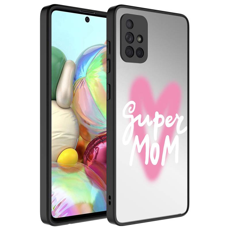 Galaxy A51 Kılıf Aynalı Desenli Kamera Korumalı Parlak Zore Mirror Kapak - 5